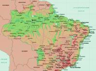 Подробная карта бразилии на русском языке
